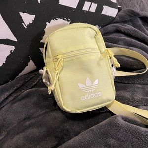 Adidas Originals Unisex Festival Crossbody Bag  Ice Yellow Trefoil
